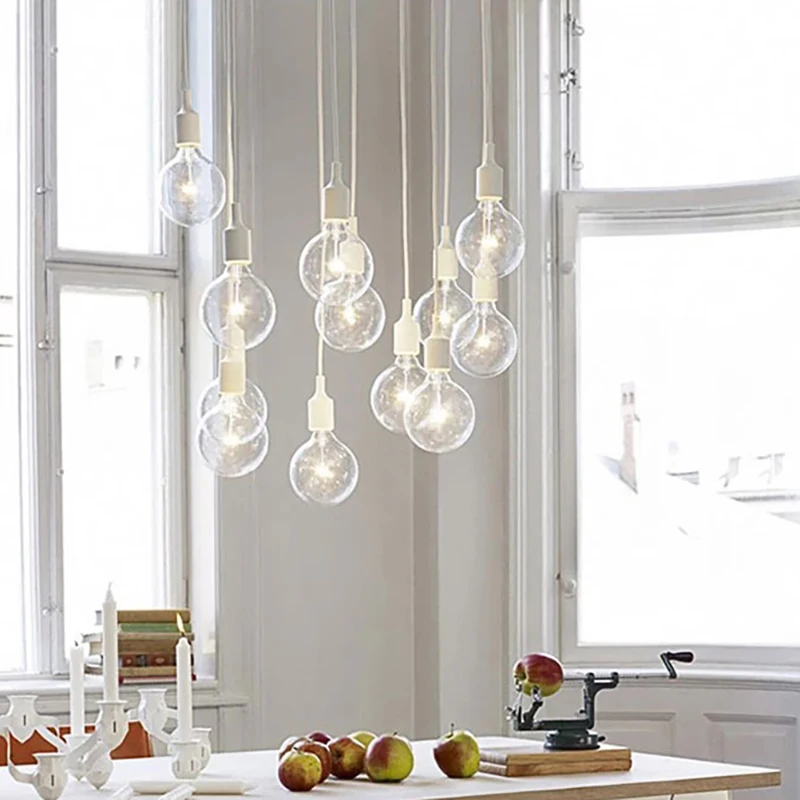 Современный Яркий глянцевый регулируемый светильник лампа Эдисона E27 арт