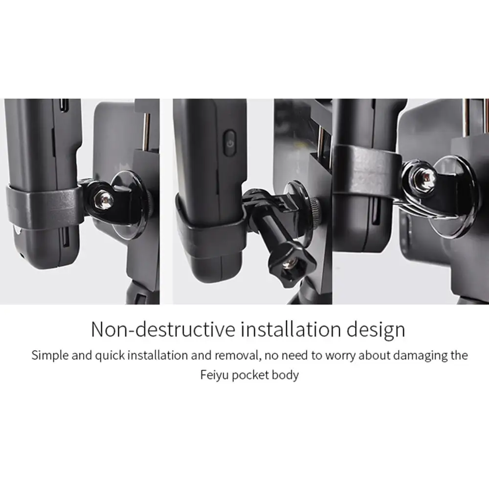 startrc feiyu pocket tripod kit with aluminum phone holder clip expansion accessories for feiyu pocket handheld gimbal camera free global shipping