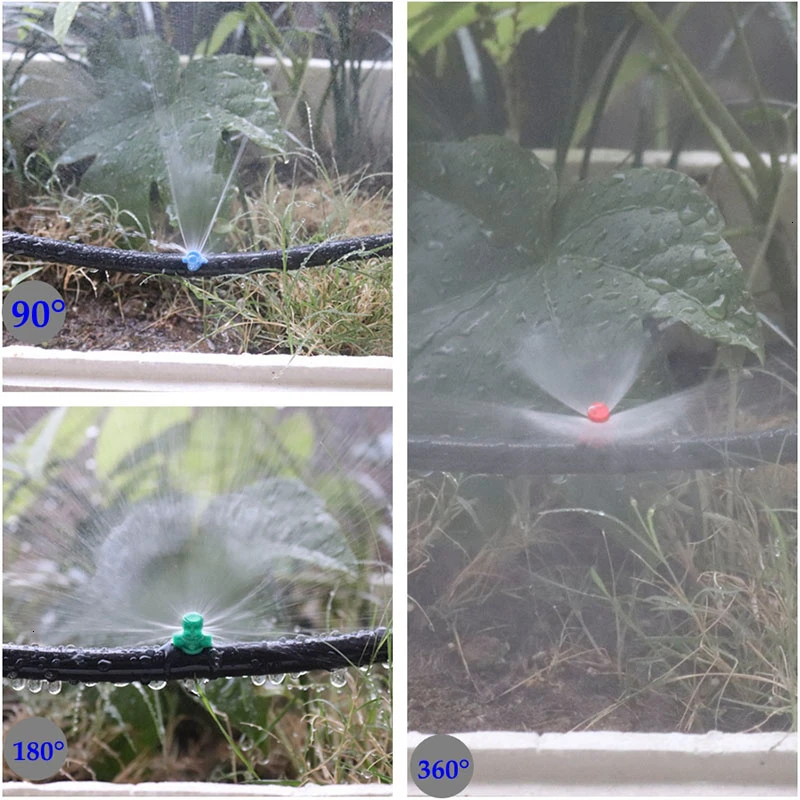 100PCS 90° 180° 360° Angle Simple Refraction Nozzle Sprinkler Head Design High Quality Garden Fruit Tree Irrigation Mist Sprayer | Дом и