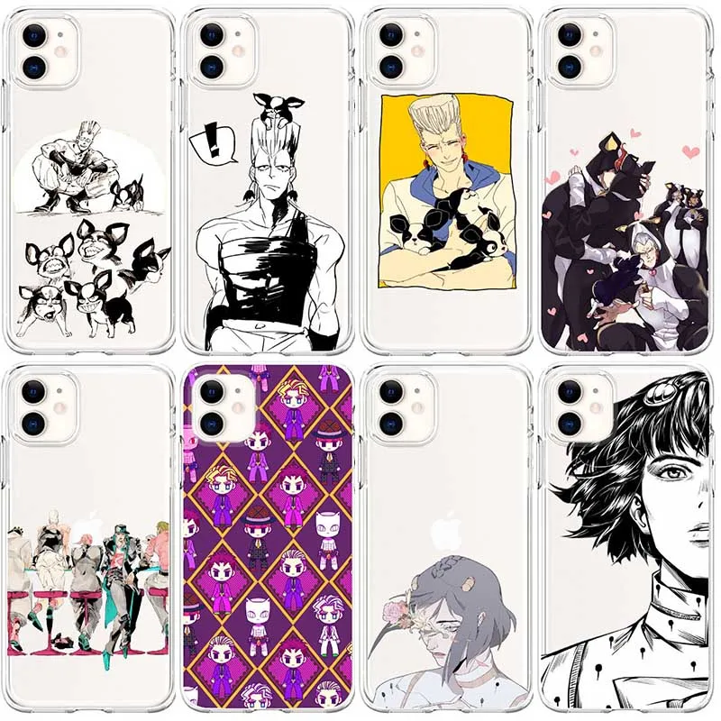 Jjba Необычные приключения модный мультяшный милый рисунок чехол для телефона iPhone