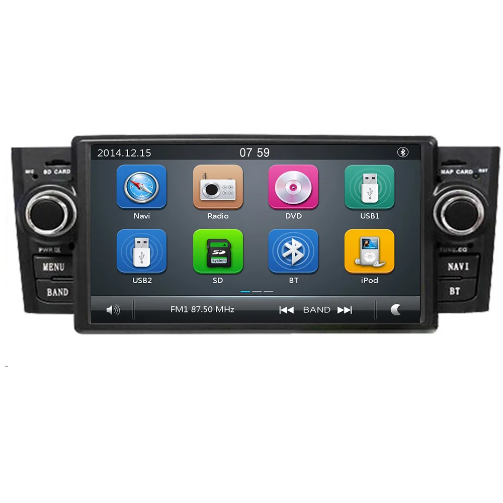 2 Din автомобильный DVD мультимедийный плеер для Fiat/Grande/Punto/Linea 2007 2008 2009 2010 2011