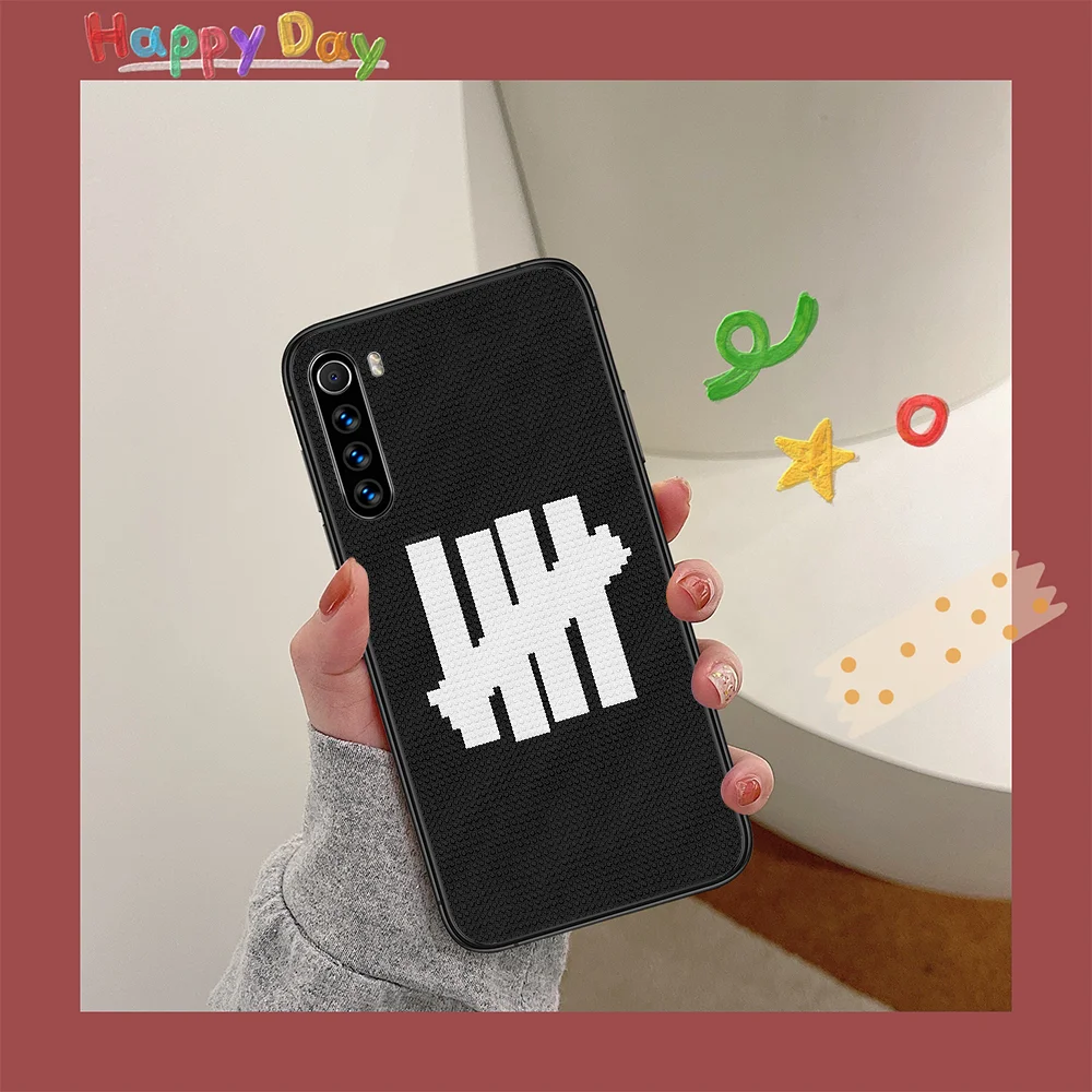 

Trendy brand UndefeatedS Phone Case For XIAOMI Redmi Note 5 7 8 T 9 6A 7A 8A 9S K 20 30 Pro black Hoesjes Tpu Cell 3D Bumper