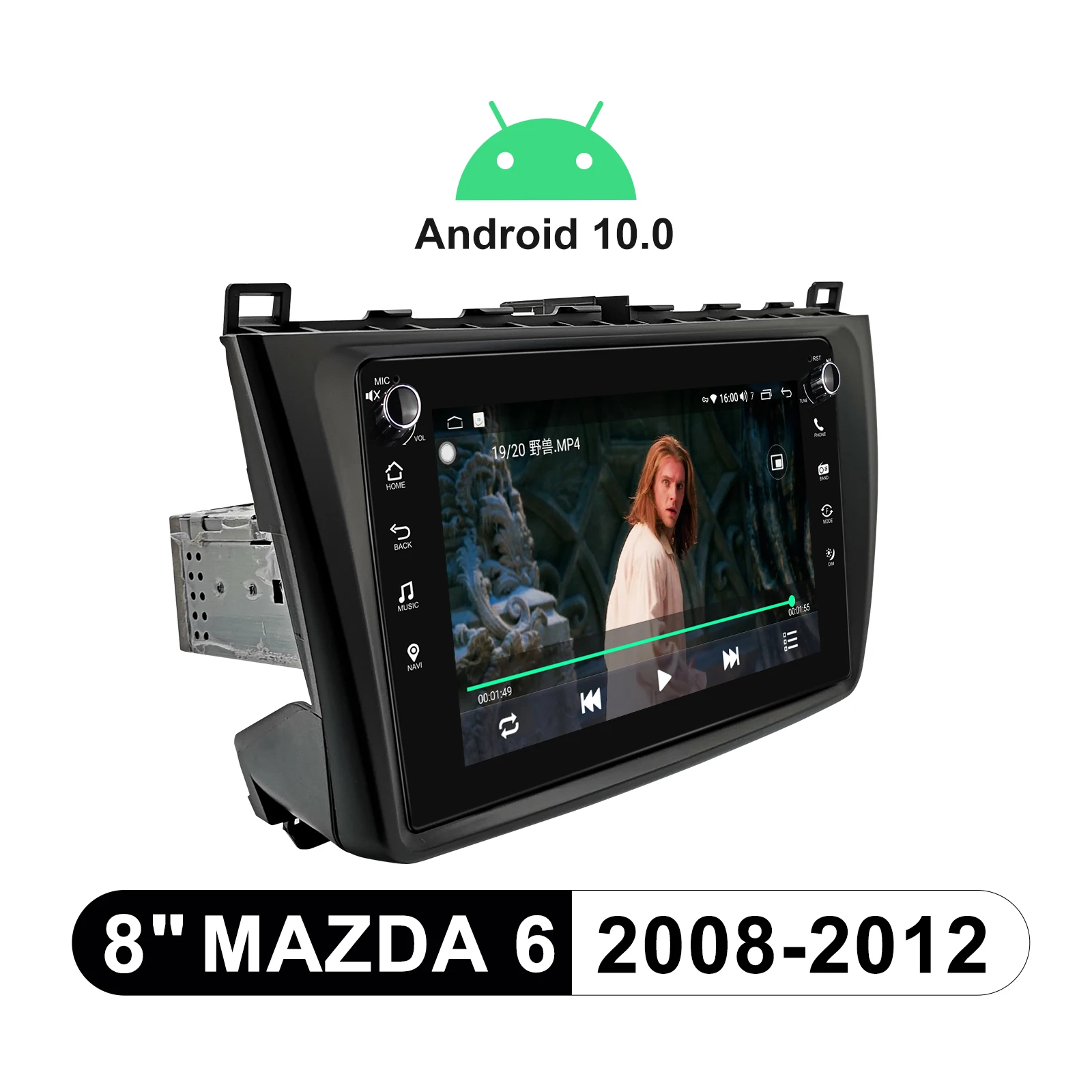 

Android 10 Car Radio Stereo 8 inch GPS Navigation Multimedia Wireless Carplay Android Auto For MAZDA 6 2008 2012 Bluetooth DVR