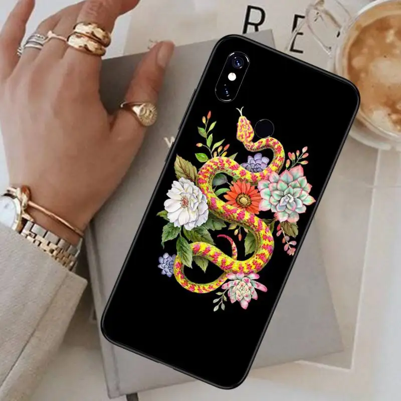 

Snake Flower Snake Beautiful Phone Case For Xiaomi Redmi 7 8 9t a3Pro 9se k20 mi8 max3 lite 9 note 9s 10 pro