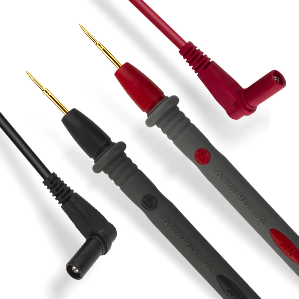

Wholesale 4pcs 20A Multimeter Test Pen Leads Silicone Wire Cable Line+Crocodile Clips Set