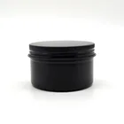20 шт. 120 мл металлические алюминиевые круглые жестяные банки черная пустая 120 г Косметическая баночка для крема чехол с винтовой резьбой крышка контейнер для бальзама для губ