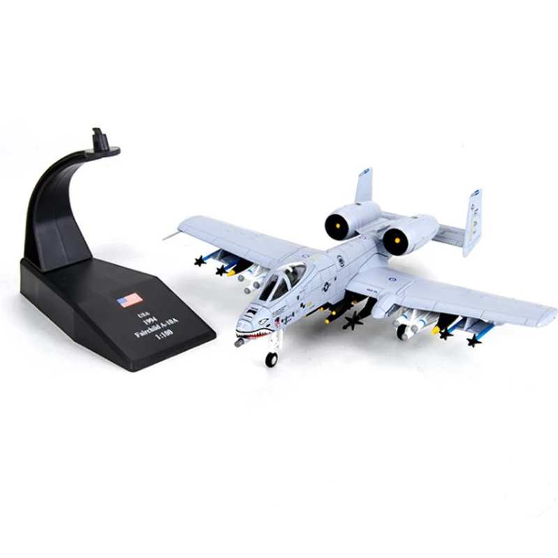 

Collectable 1/100 A10 attacker A-10 fighter alloy simulation finished military ornament toy model