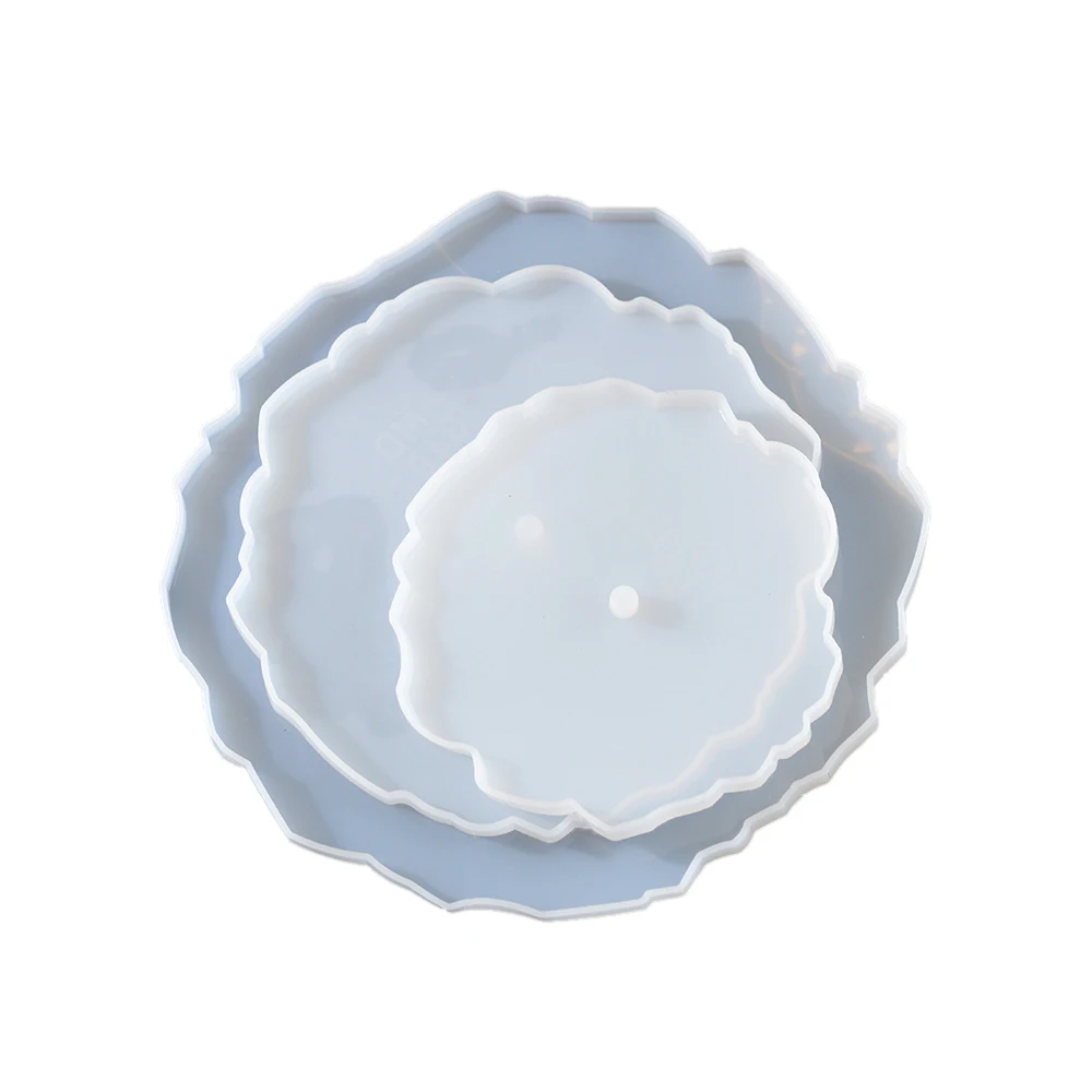 3 шт. круглые формы для подставки из смолы силиконовые под пирог набор пресс форм