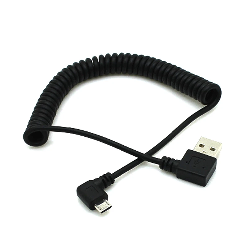 L гибкий кабель Micro USB 90 градусов левый usb для быстрой зарядки и синхронизации