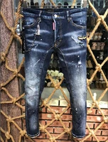 men jeans pencil pants motorcycle party casual trousers street clothing 2021 denim man clothin a223