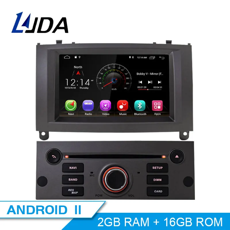 $278.39 DSP 1 Din Android 11 Car Radio For Peugeot 407 2004-2010 Car Multimedia Player Stereo AutoAudio GPS Navigation DVD Video Carplay