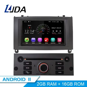 LJDA Android 11 автомобильный DVD-плеер для PEUGEOT 407 2004 2005-2006 1DIN автомобильное радио GPS навигация DSP WIFI стерео Видео CANBUS