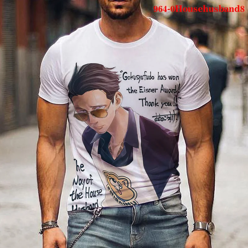 

3D Print The Way of The Househusband Hoodie Tshirt Women Men's T-shirt Summer Unisex Short Sleeve Harajuku Streetwear Oversized