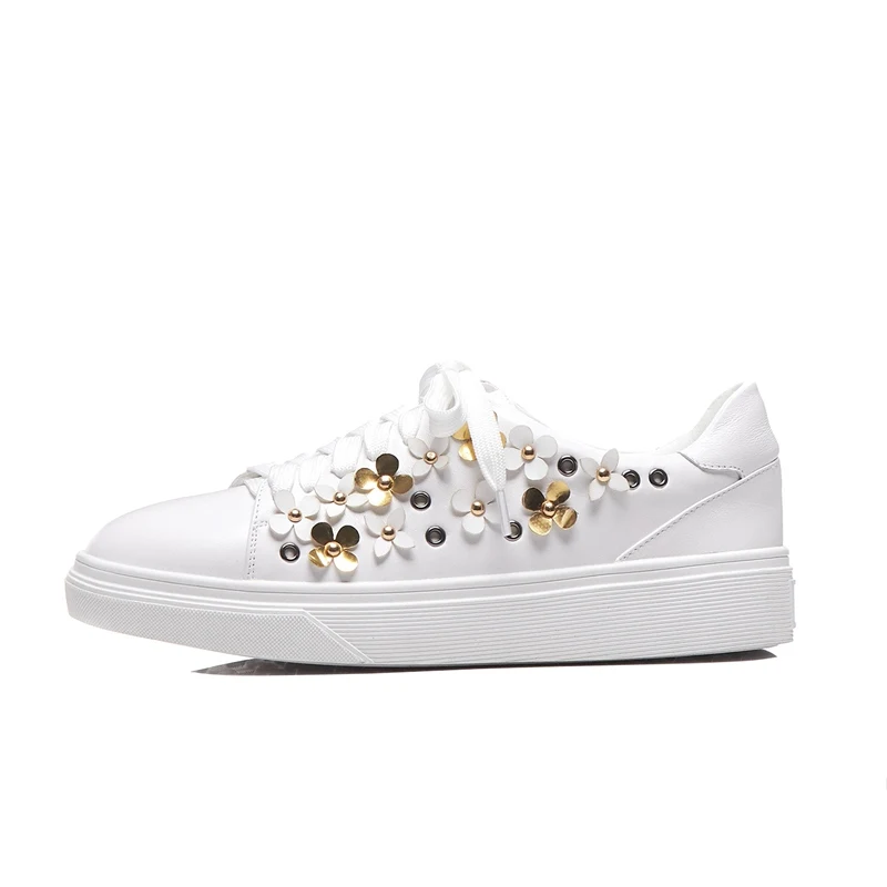 Женские кроссовки из натуральной кожи Taoffen повседневные Мягкие размеров 34-40