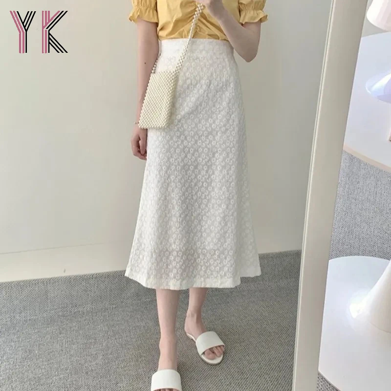 

Women Summer Clothes Sets 2021 Elegant Floral Long Midi Skirts for Women Puff Sleeve Blouses Tops Skirts Sets Female Streetwear