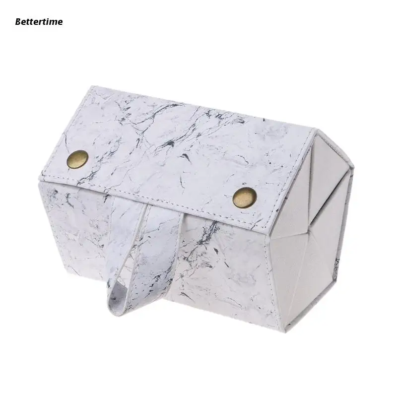 

5 Slot Glasses Storage Bag-rolled Up Glasses Display Travel Case (White) B36D