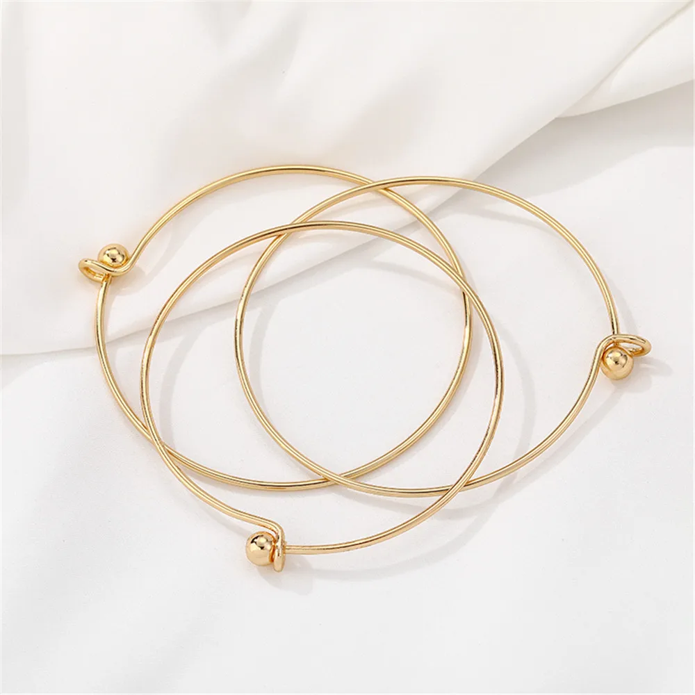 

14K gold clad wearable Bead Pendant universal Bracelet DIY handmade bracelet bracelet headpiece material accessories