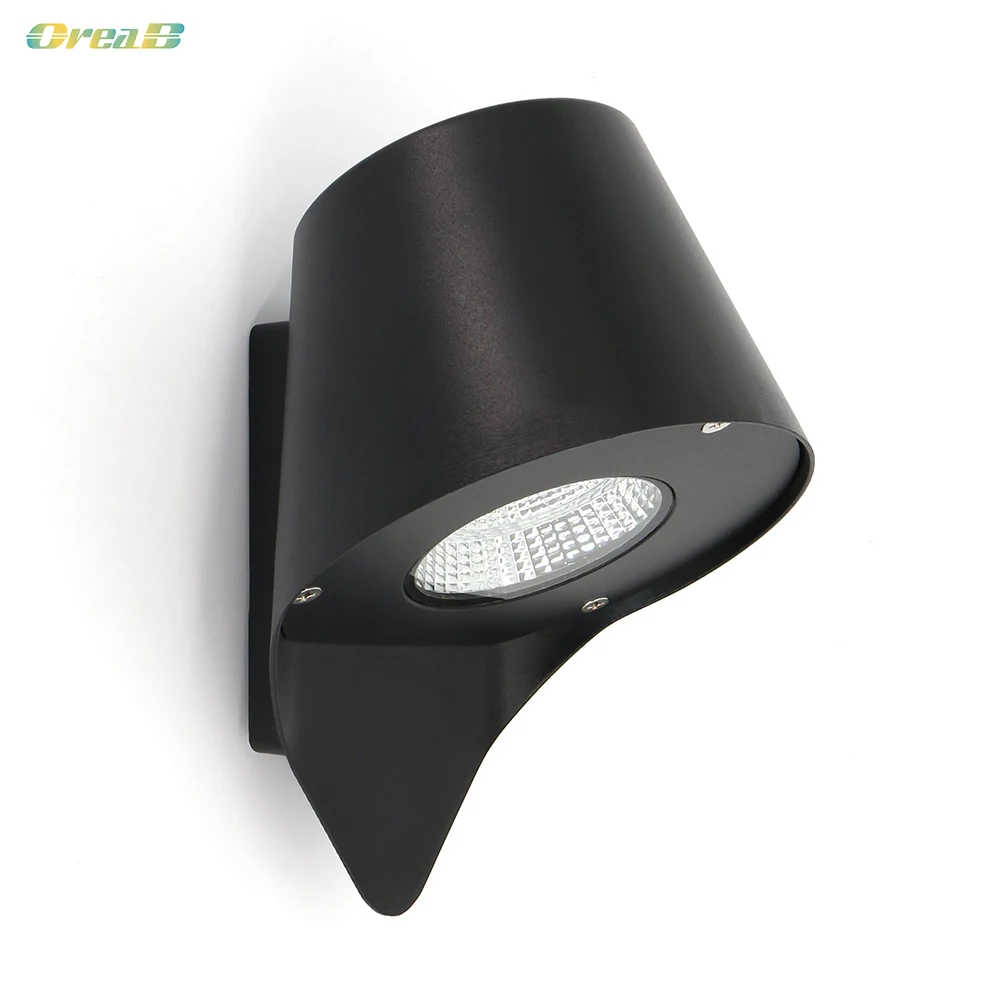 Настенный уличный светодиодный светильник Nodern черное бра из алюминиевого