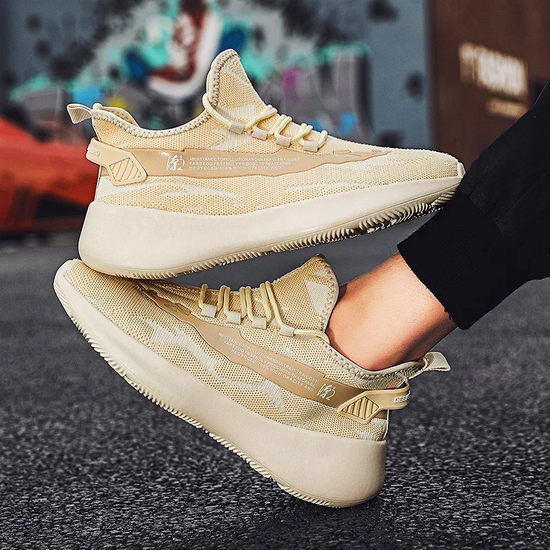 

2020 New Men's Casual Shoes Summer sports breathable trendy shoes running shoes High quality Lace Up Men's Shoes