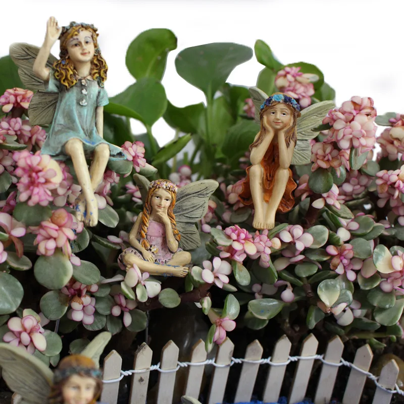 

Fairy Garden 6Pcs Miniature Fairies Figurines Accessories for Outdoor Decor