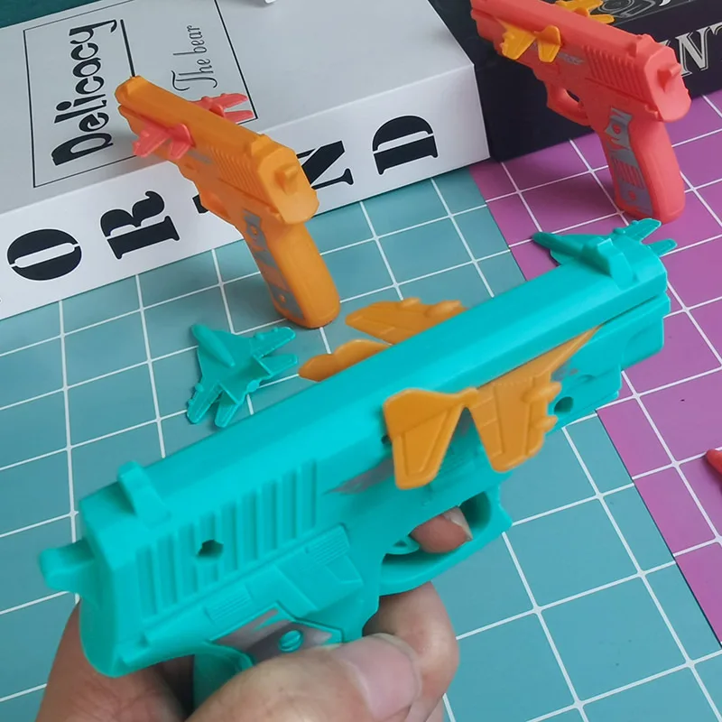 Мини-катапульта самолет игрушечный пистолет пусковой для стрельбы настольная