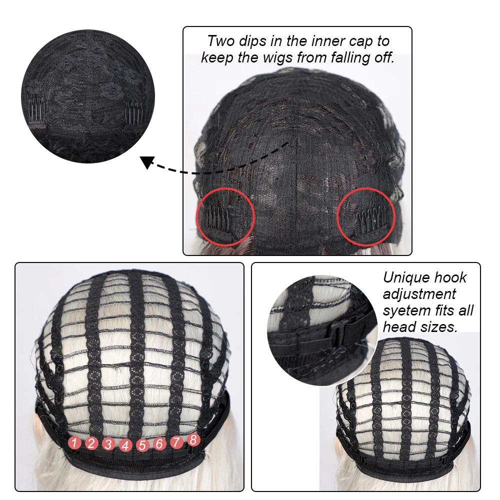 Парик для чернокожих женщин косплея штампованный великолепный Омбре черная