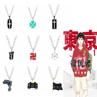 anime tokyo avenger snowflake crime cross choker necklace japanese cosplay pendant neck chain men cartoon jewelry gift