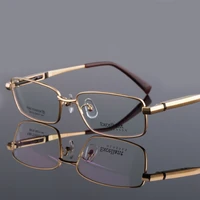 vazrobe mens clear glasses gold eyeglasses frames male oversize spring hinge wide pure titanium eyeglass spectacles for optic