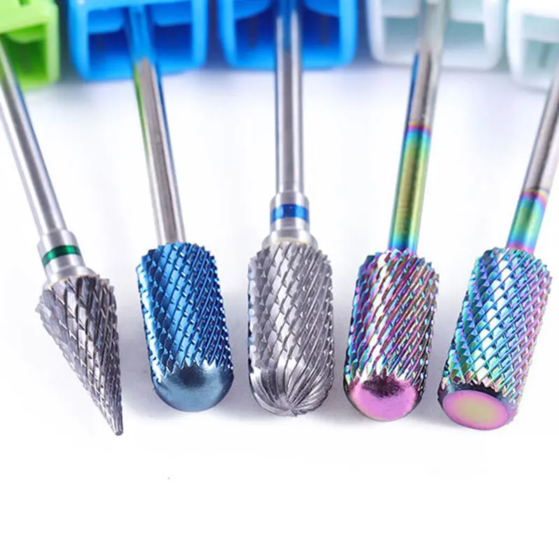 

20Types Tungsten Nail Drill Bits Pedicure Milling Cutter Grinding Head Sander Accessories Tool for Electric Cuticle Clean Rotary