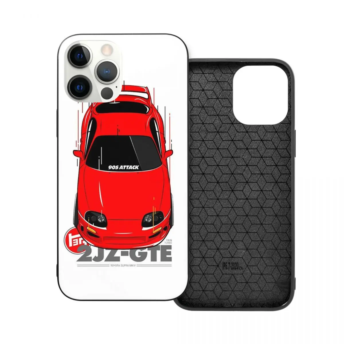 

Чехол для телефона Toyota Supra 90s из поликарбоната и ТПУ для iPhone 13, 12, 11, Xs, Xr, X, Pro Max Mini, 7, 8, Se2 Plus, 6, 6S