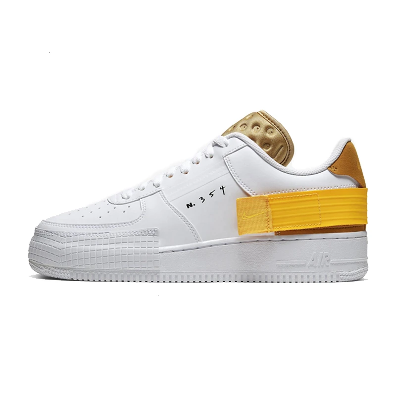 AT7859-100 Nike Air Force 1 '07 Just Do It AF1 Новое поступление дышащая мужская обувь для скейтбординга низкие удобные кроссовки для мужчин# AR7719-100 - Цвет: AT7859-100