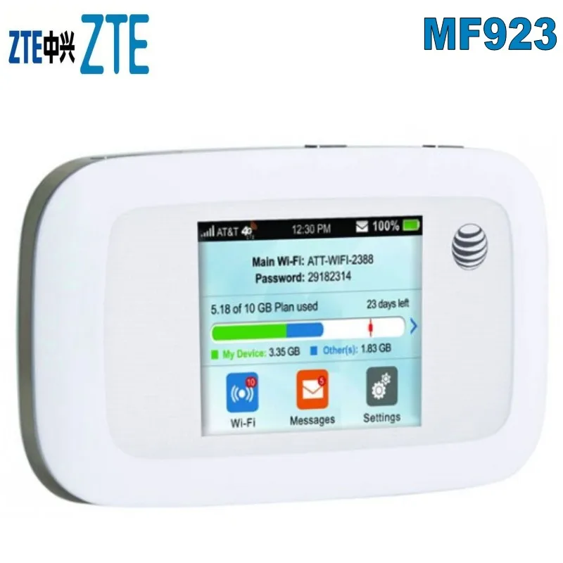 Разблокированная Мобильная точка доступа ZTE MF923 3G 4G LTE с поддержкой FDD 700/850/AWS/1900 МГц