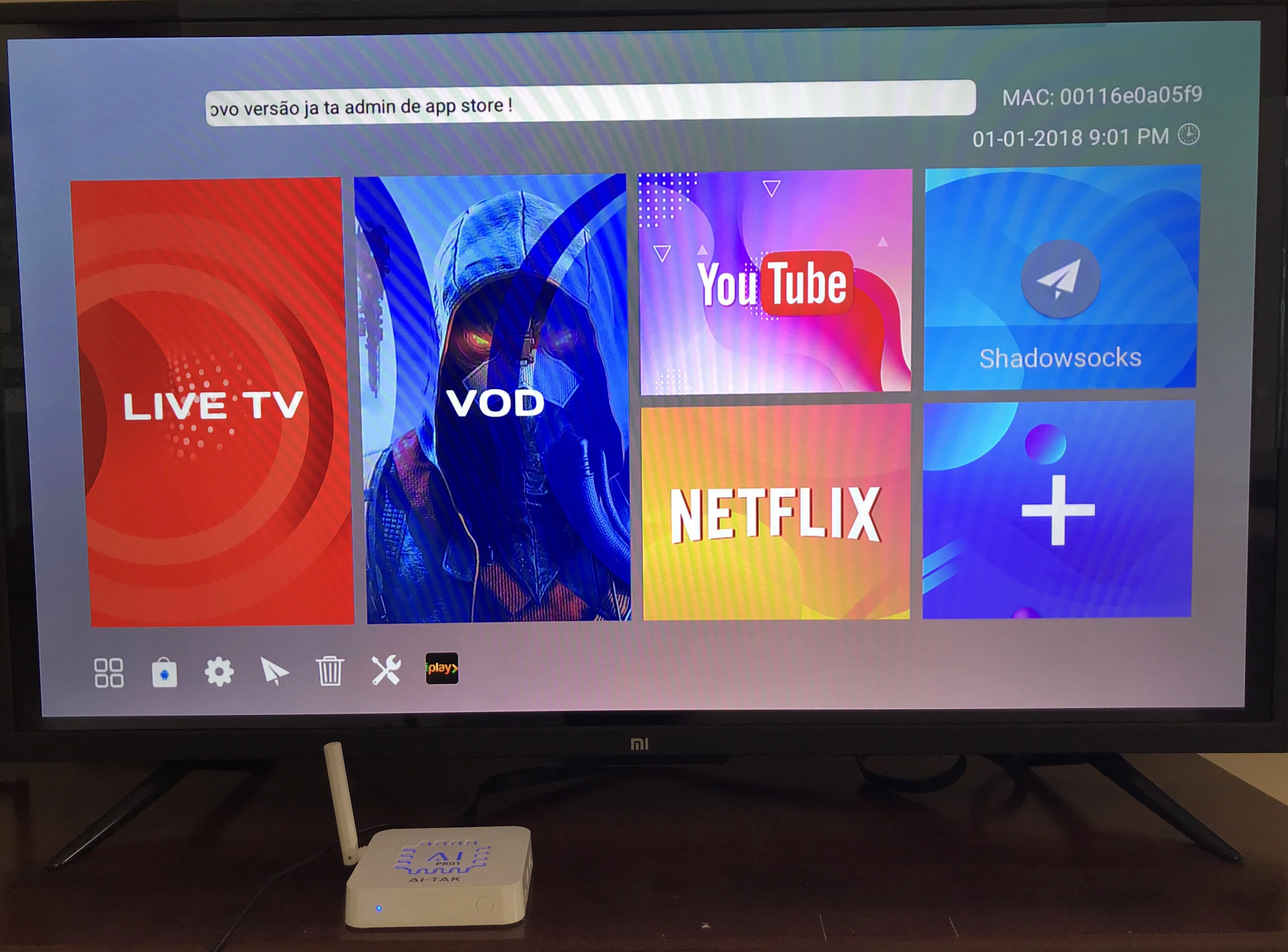 Бразилия IPTV Android box AI TAK Pro1 4K бразильские Бесплатные Каналы подписки с VOD воспроизведения и Live HTV, BTV