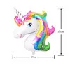 Pink Unicorn Воздушные шары, 1 шт., единорог, все для праздника, для взрослых, мультфильм, анимал, баллоны из алюминиевой фольги, год, ация - Цвет: Pink Unicorn