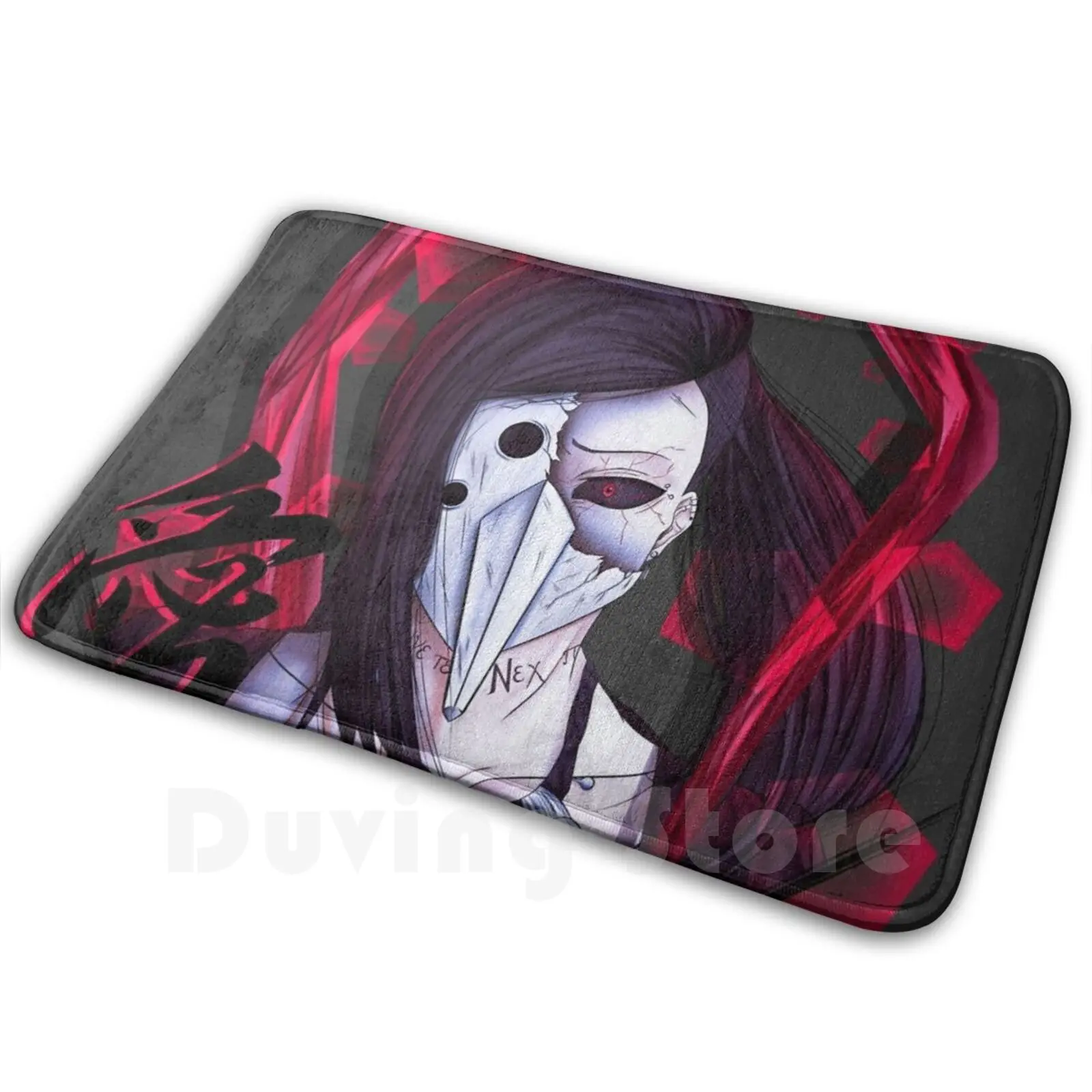 Ута эстетический Токийский Гуль мягкий нескользящий коврик ковер подушка Kanji