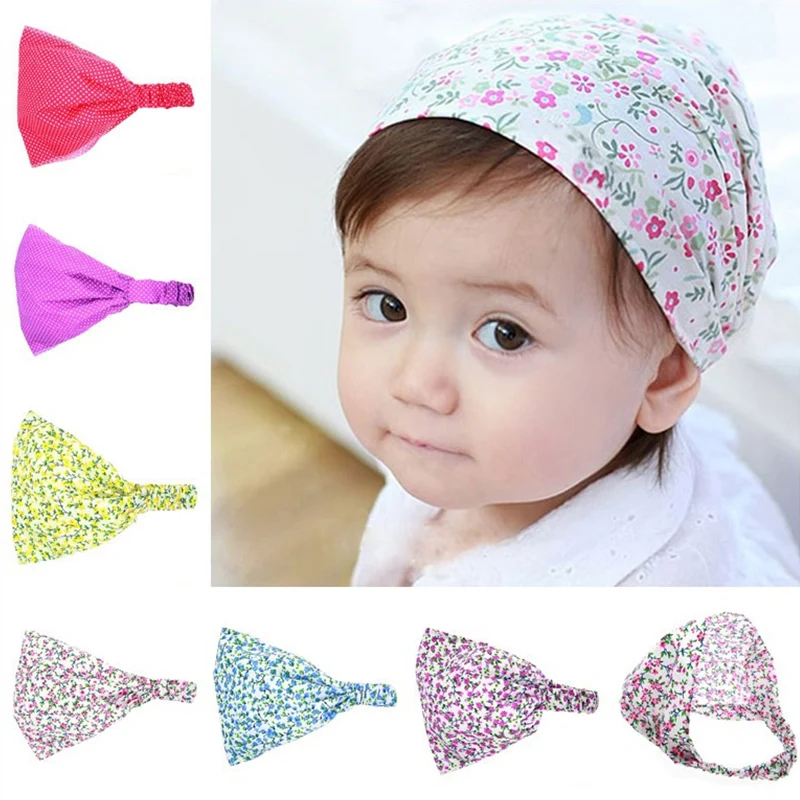 

Floral Spring Summer Baby Hat Cotton Girls Boys Cap Children Headbands Toddler Kids Headwear Hats Newborn Head Scarf Accessories