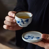 7090 ml chinese style handpainted ceramic coffee cup saucer set teacup set drinking utensils china porcelain