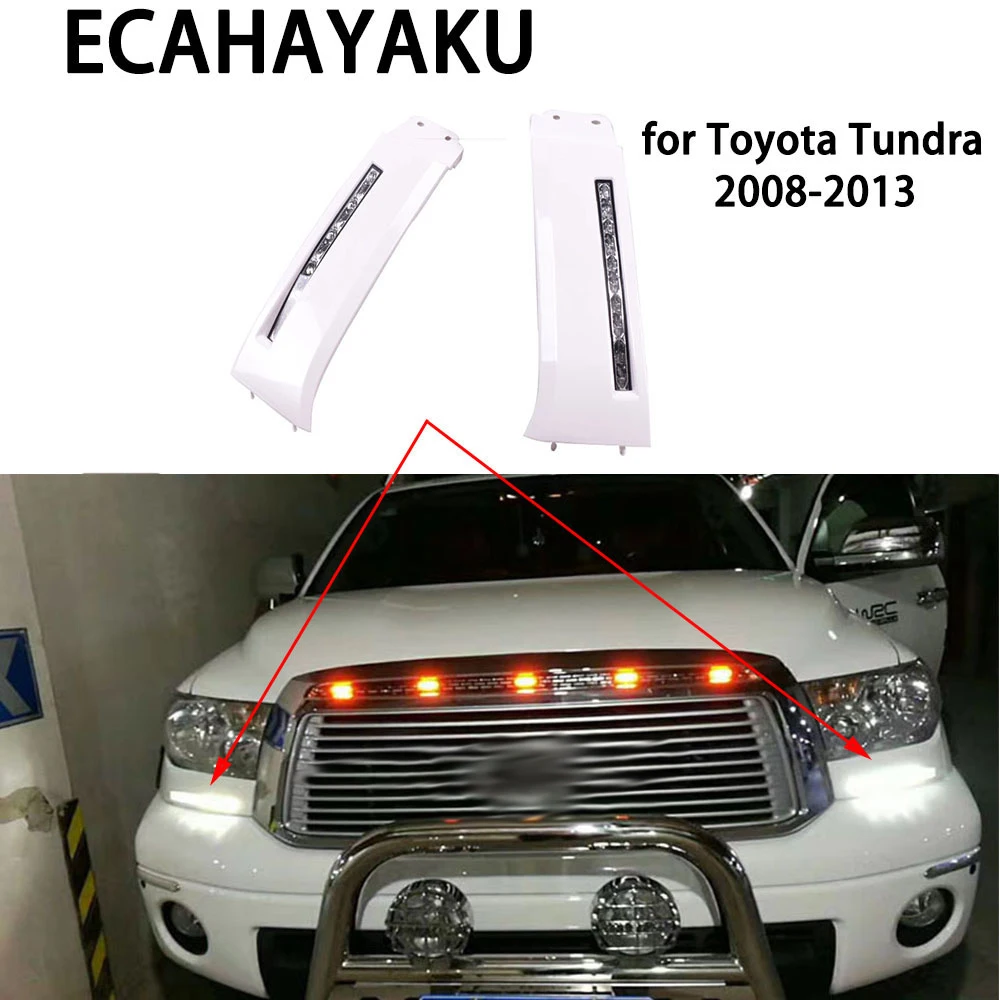 Автомобильные светодиодсветодиодный дневные ходовые огни ECAHAYAKU 12 В постоянного