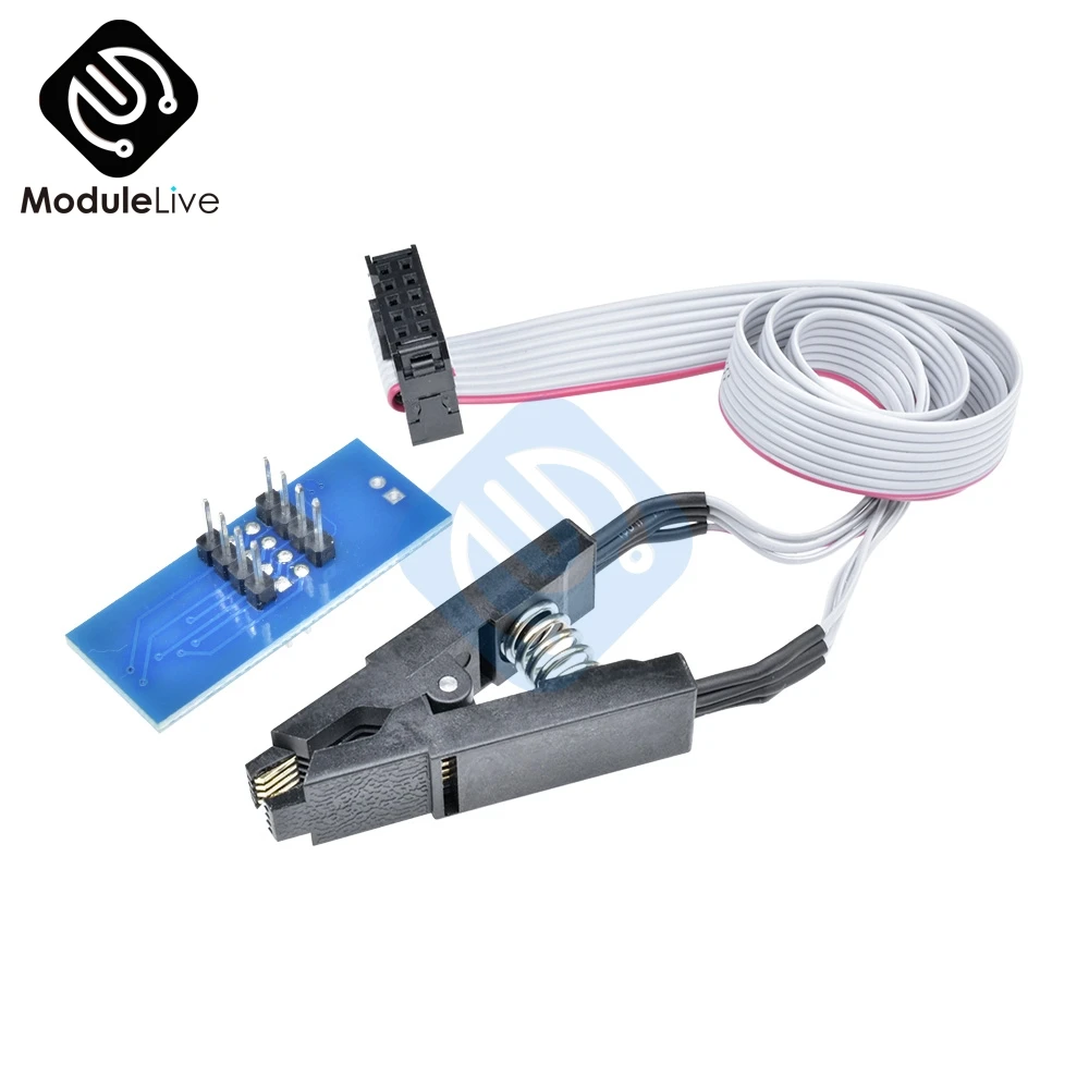 CH340G CH341 24 25 серия EEPROM Flash BIOS USB программатор SOP8 SOIC8 SOP Формат Флэш чип зажим для
