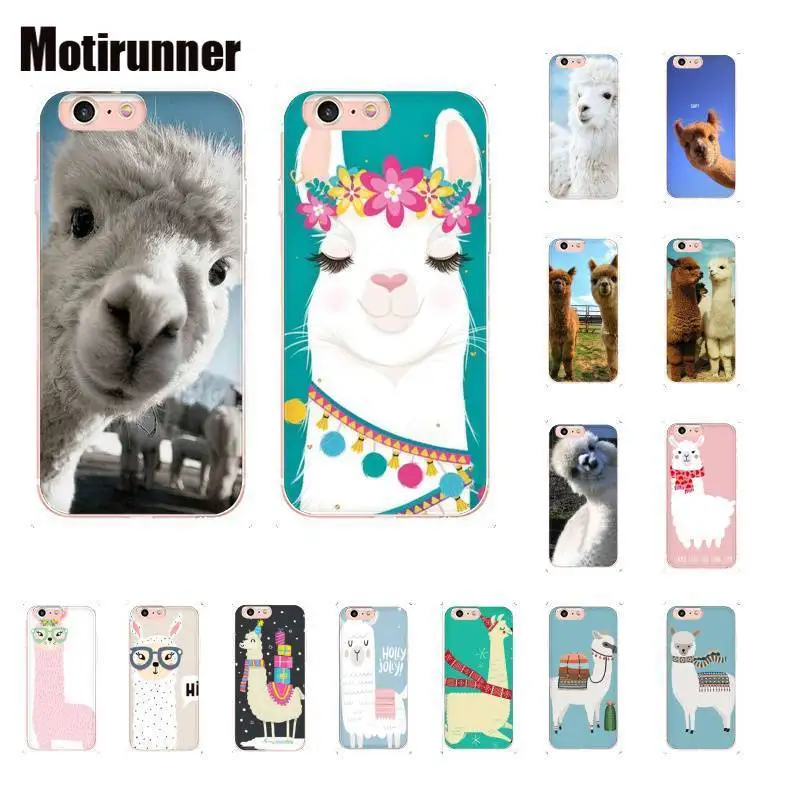 Роскошный чехол Motirunner Lama Llama Alpacas с животными сделай сам для IPhone 8 7 6 6S Plus X XS MAX 5 2 SE XR