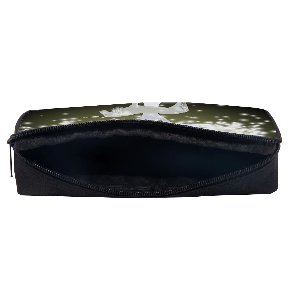 Повседневная косметичка с животным художественным прозрачным единорогом