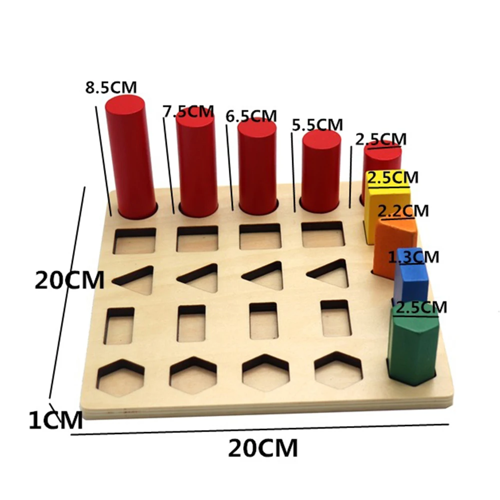 

Colorful Wooden Geometric Blocks Shape Pairing Matching Game Education Kids Toy children's cognitive enlightenment perfect gifts