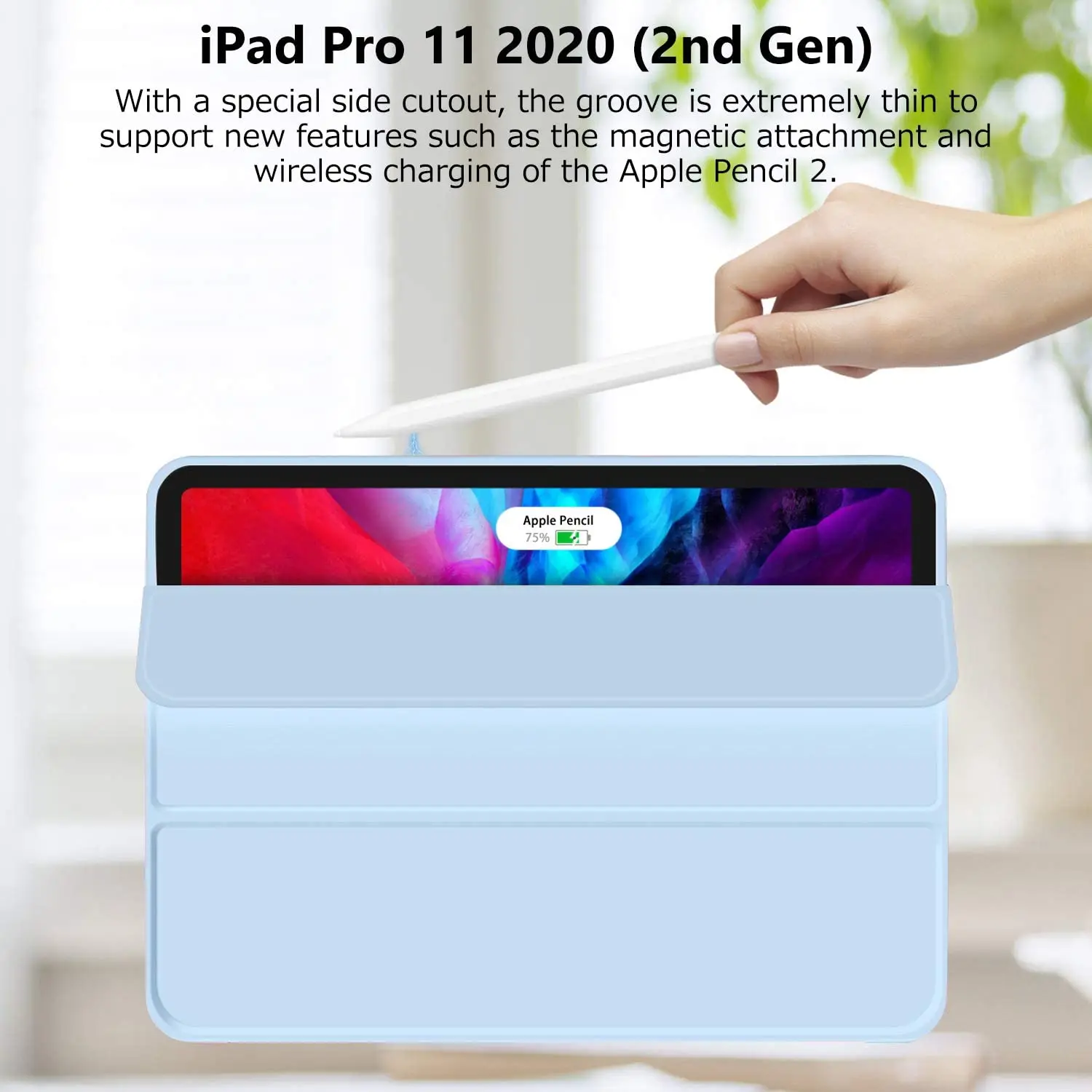Чехол GOOJODOQ для iPad 10 2 2019 Air 4 9 чехол 7 го 8 поколения с поддержкой беспроводной