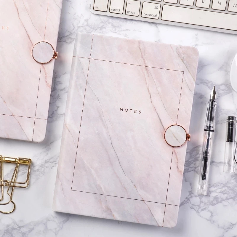 

A5 Diary Notebook Journal Marbled Notepad Sketchbook Line Agenda Planner Stationery Organizer Office School Note Book Supplies