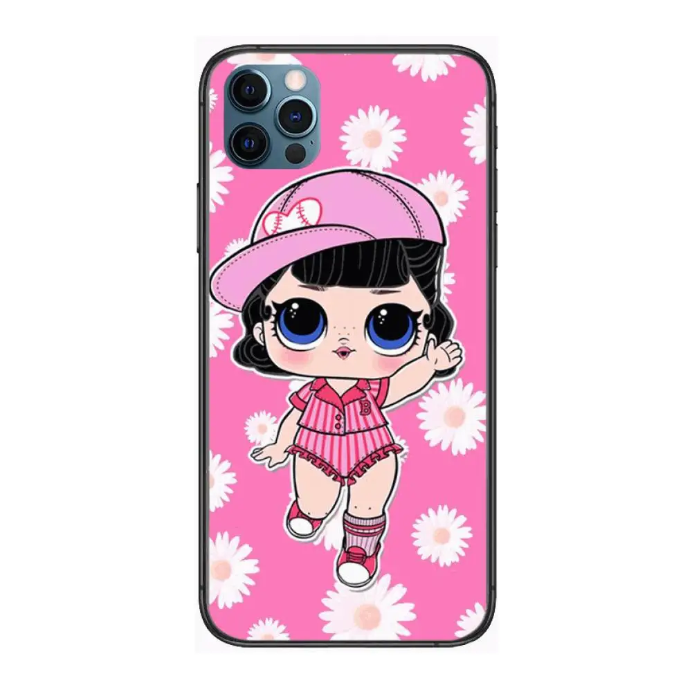 

lol boneca bonito menina Style Phone Case cover For iphone 12 pro max 11 8 7 6 s XR PLUS X XS SE 2020 mini black cell shell
