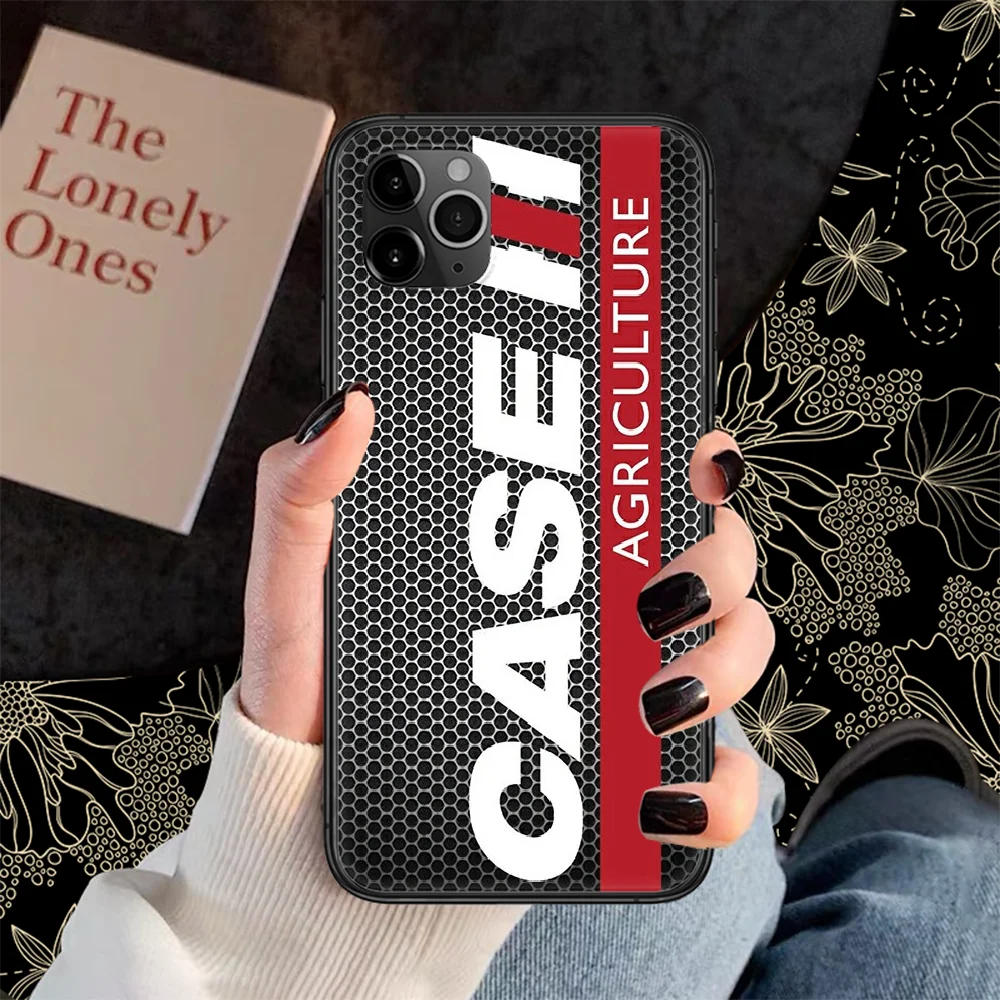 Чехол для телефона с логотипом Tractor CASE IH для iphone 5 5s se 2 6 6s 7 8 12 mini plus X XS XR 11 PRO MAX черный, красивый фундамент tpu on.