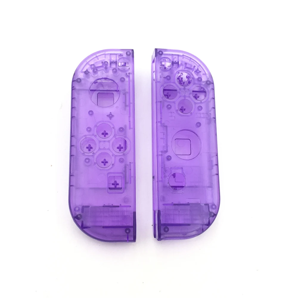 ClearPurple Прозрачный пользовательский пластиковый корпус замена оболочки чехол и средняя рамка для nintendo Switch контроллер Joy-con - Цвет: ClearPurple