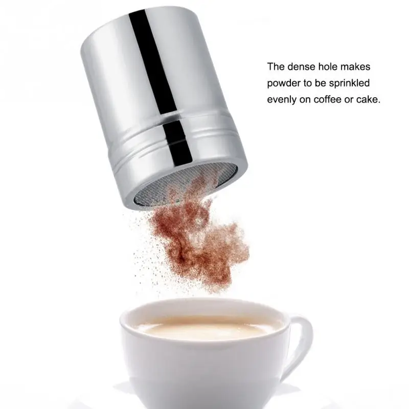 

Coffee Tools Stainless Steel Powder Shaker Chocolate Icing Sugar Shaker Sifter Sifter Dusters Powder Cinnamon Kitchen Tools