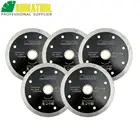 Тонкое алмазное лезвие SHDIATOOL, диск для резки пилы горячего прессования, 5 шт., диаметр 4 дюйма105 мм