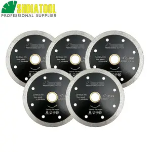 Тонкое алмазное лезвие SHDIATOOL, диск для резки пилы горячего прессования, 5 шт., диаметр 4 дюйма105 мм